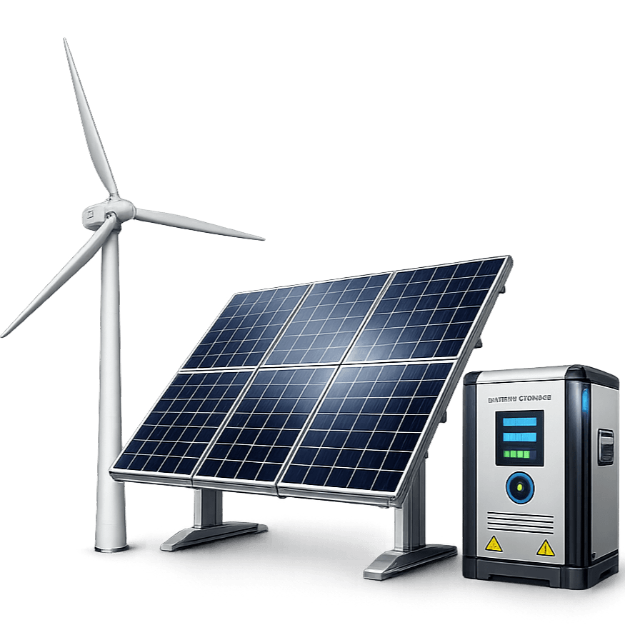Renewable Sector 3D Render